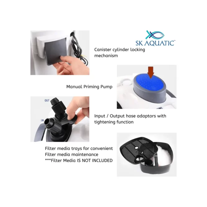 sunsun canister filter for marine aquarium