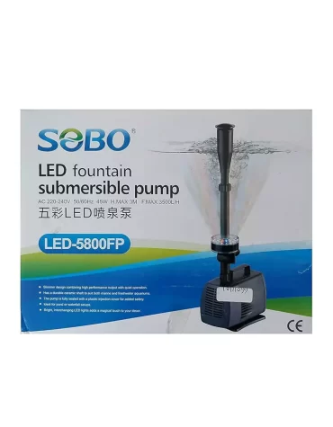 sobo submersible LED Fountain pump 5800FP
