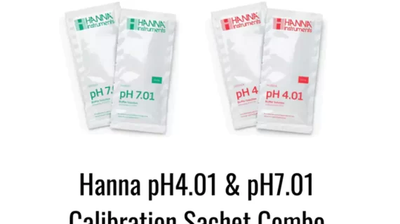 Hanna pH4.01 pH7.01 Calibration Buffer Solution Sachets