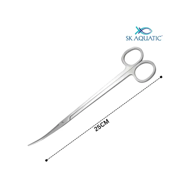 Stainless Steel Plant scissor curved 25cm 3