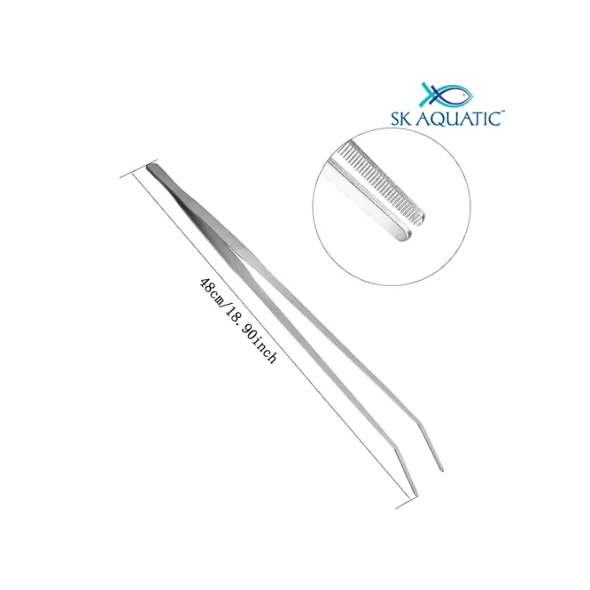 Stainless steel plant Tweezer Curved 2