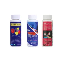 Aquatic Remedies Aquarium Fish Tank Must Have Starter Combo 100 ML - 3 Pcs Combo Starter Pack