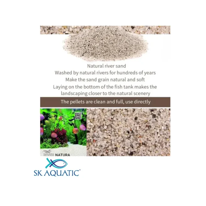 Aquatic Remedies River Natura Imported Natural Bright Sand (5 Kg)