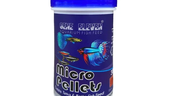 quatic Remedies Gene Eleven Micro Pellets - Fish Feed for Tetra, Guppy, Barb & Betta