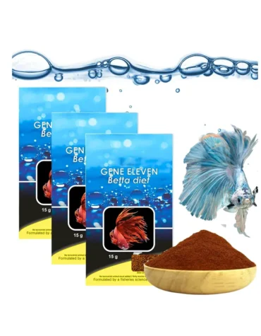 Aquatic Remedies Pack of 3 (3 * 15g) Gene Eleven Betta Diet Fish Food