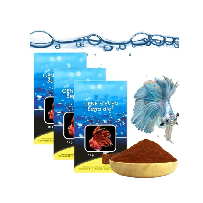 Aquatic Remedies Pack of 3 (3 * 15g) Gene Eleven Betta Diet Fish Food