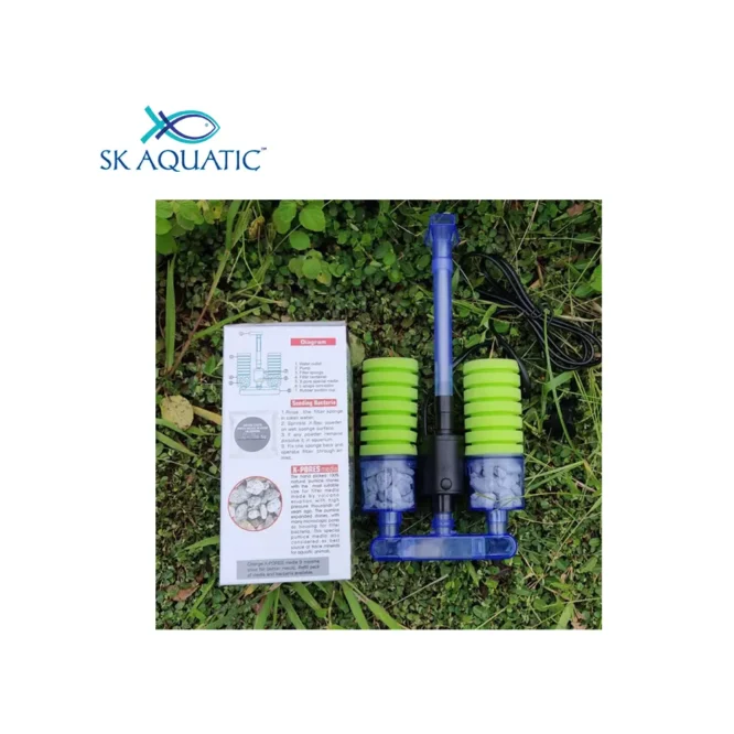 NA-002 Aquarium Pump Operated Sponge Bio Filter with X-Lone Media & X-Bac Bacteria Aquatic Remedies - Image 2