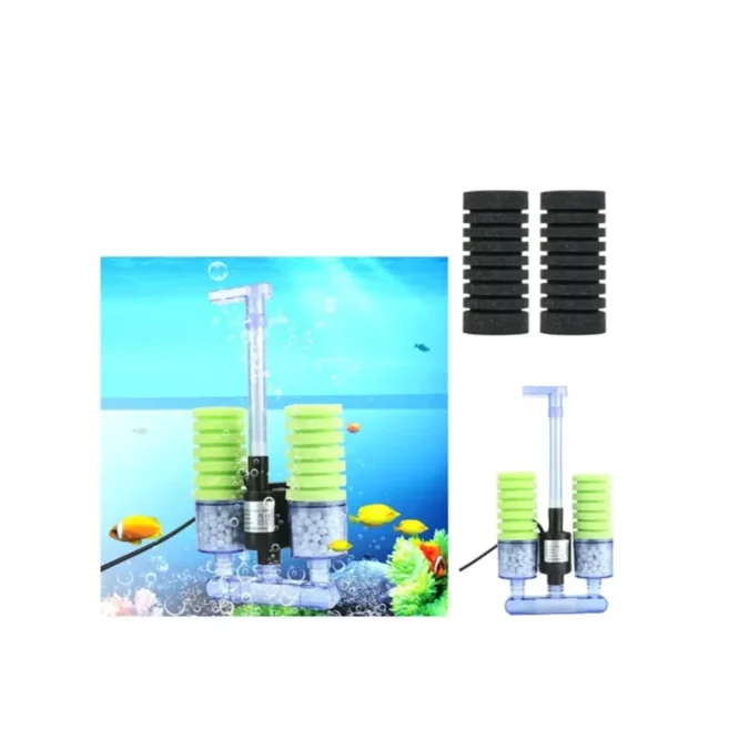 Aquatic Remedies NA-002 Aquarium Pump Operated Sponge Bio Filter with X-Lone Media & X-Bac Bacteria
