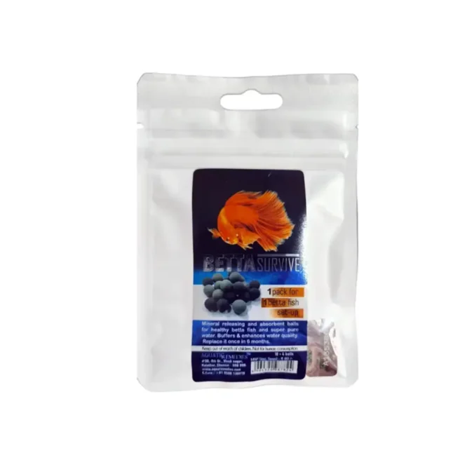 Betta Survive Mineral Releasing Balls Pack Of 10+4 Aquatic Remedies