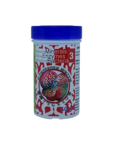 Flowerhorn Minzym 50G, Replenish Minerals Aquatic Remedies