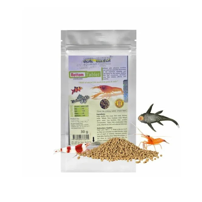 Gene Eleven Bottom Tablet Feeder, 60G (30G * Pack of 2) Aquatic Remedies